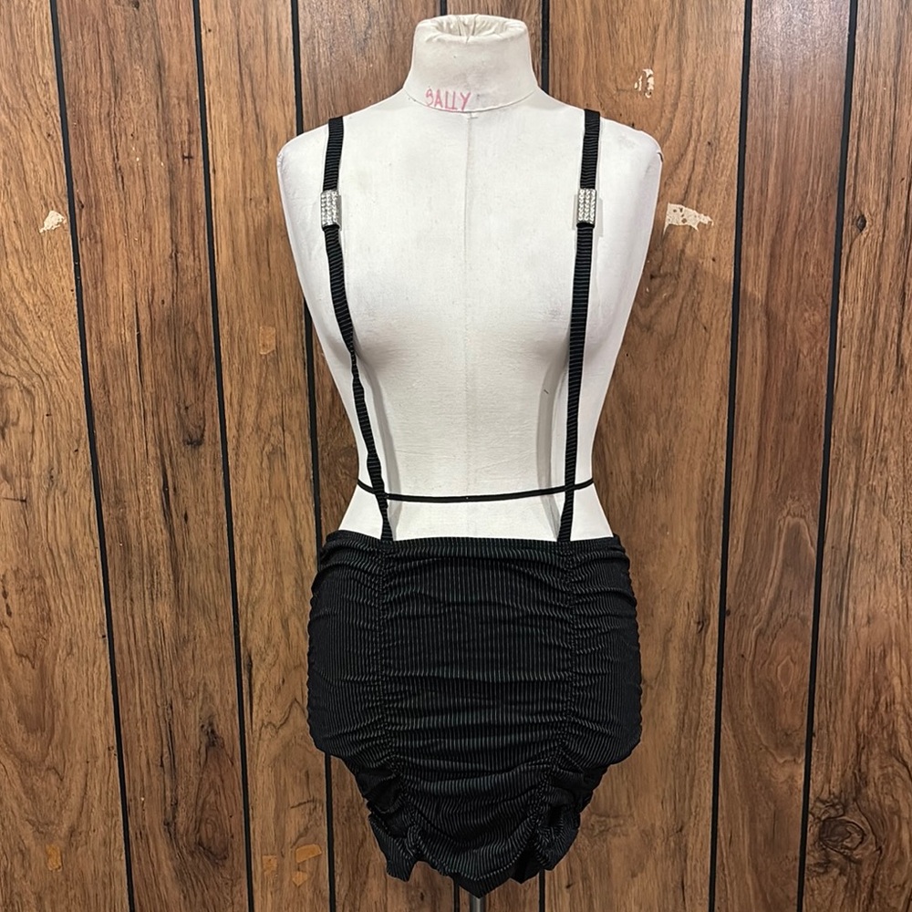 Black Suspender Skirt Size Medium